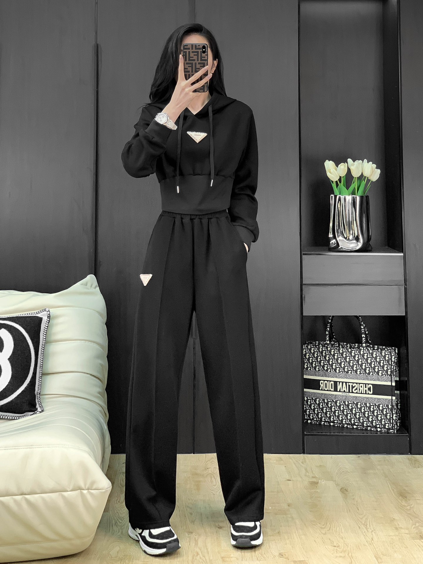 Prada Accelerated Cotton Fabric Women’s Suit with High Quality Support for Exchange - 图片 4