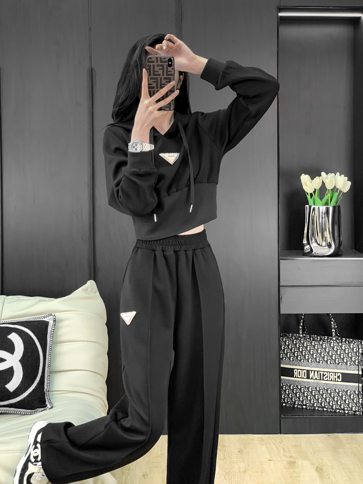 Prada Accelerated Cotton Fabric Women’s Suit with High Quality Support for Exchange - 图片 7