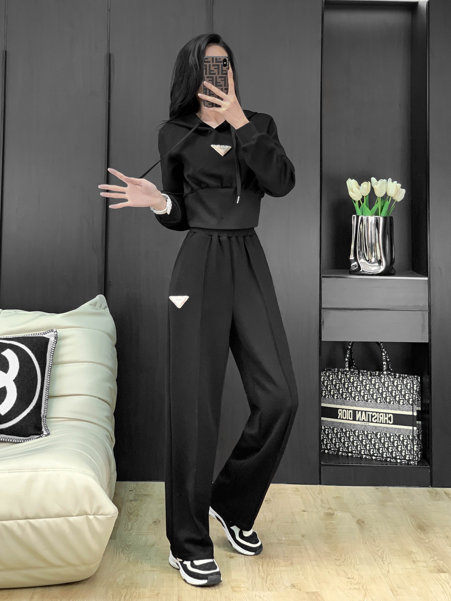 Prada Accelerated Cotton Fabric Women’s Suit with High Quality Support for Exchange - 图片 3