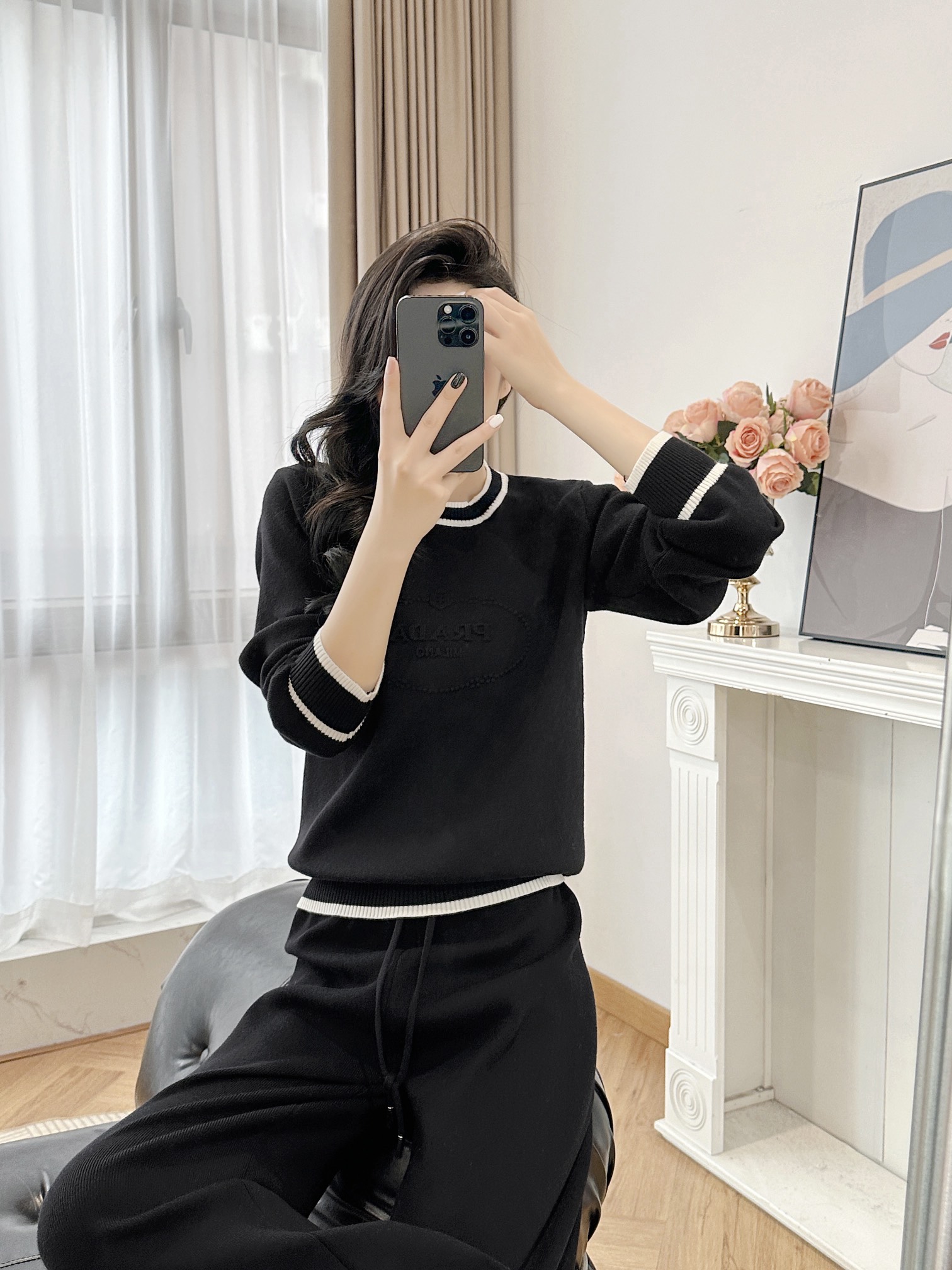 New Prada Women’s Wool Suit with High-Quality Support for Exchange and P-Bag Packaging - 图片 2