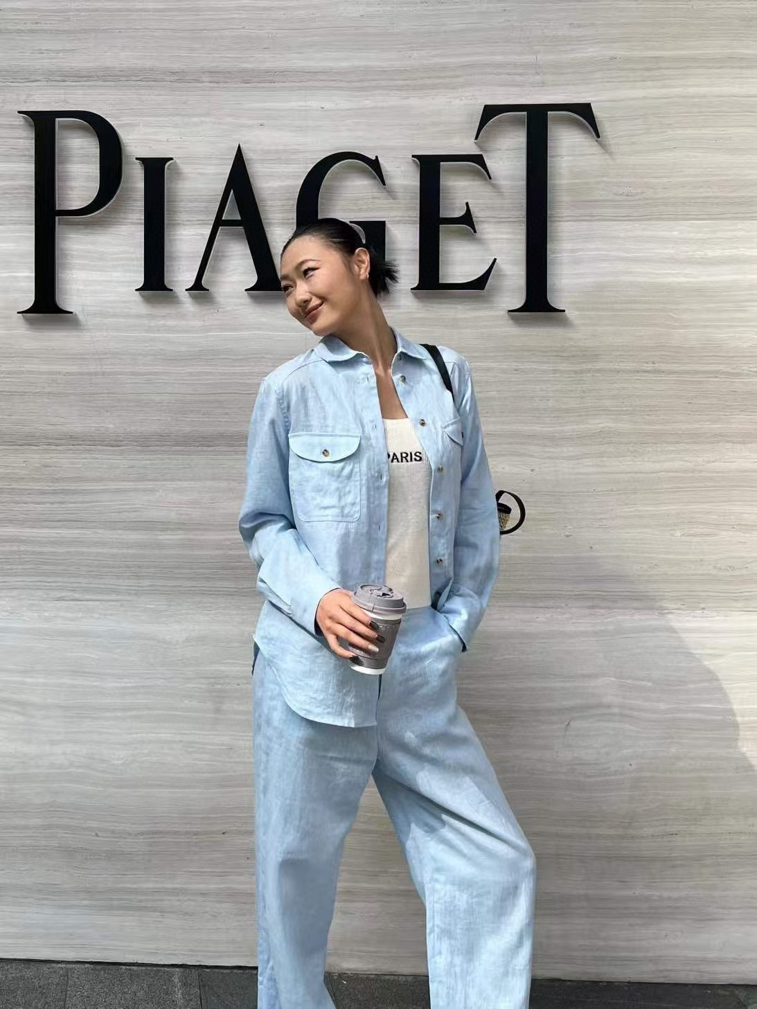 High-End Women’s Suit with Packaged Cape: 100% Pure Linen, Skillful Workmanship - 图片 3