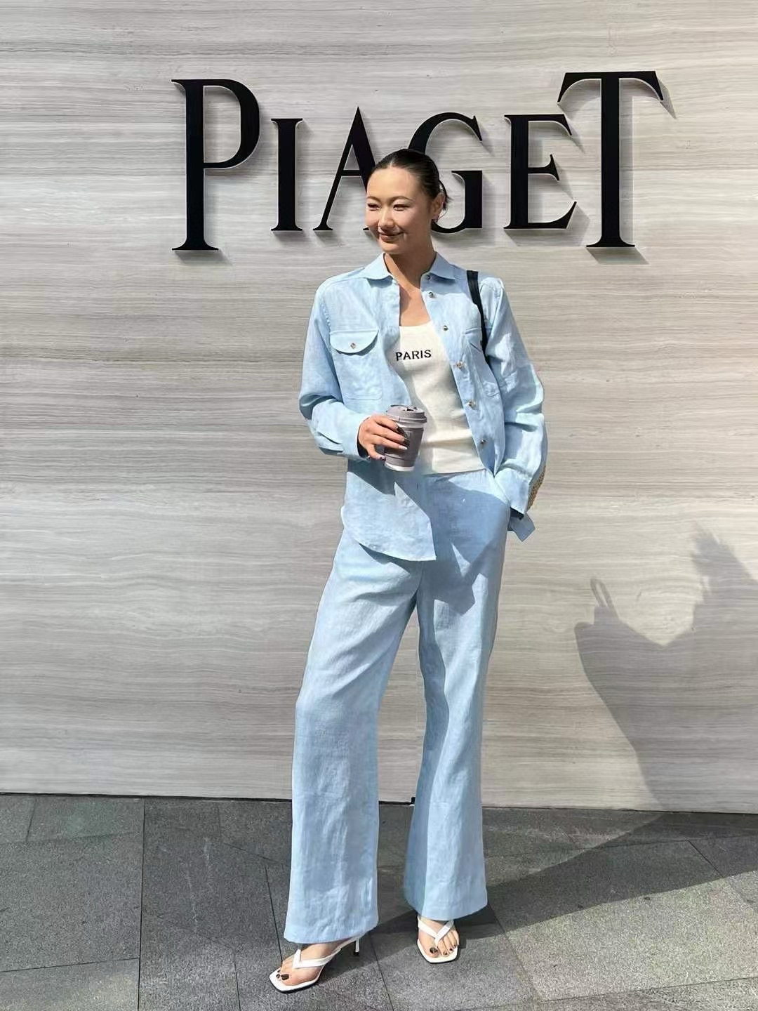 High-End Women’s Suit with Packaged Cape: 100% Pure Linen, Skillful Workmanship - 图片 6
