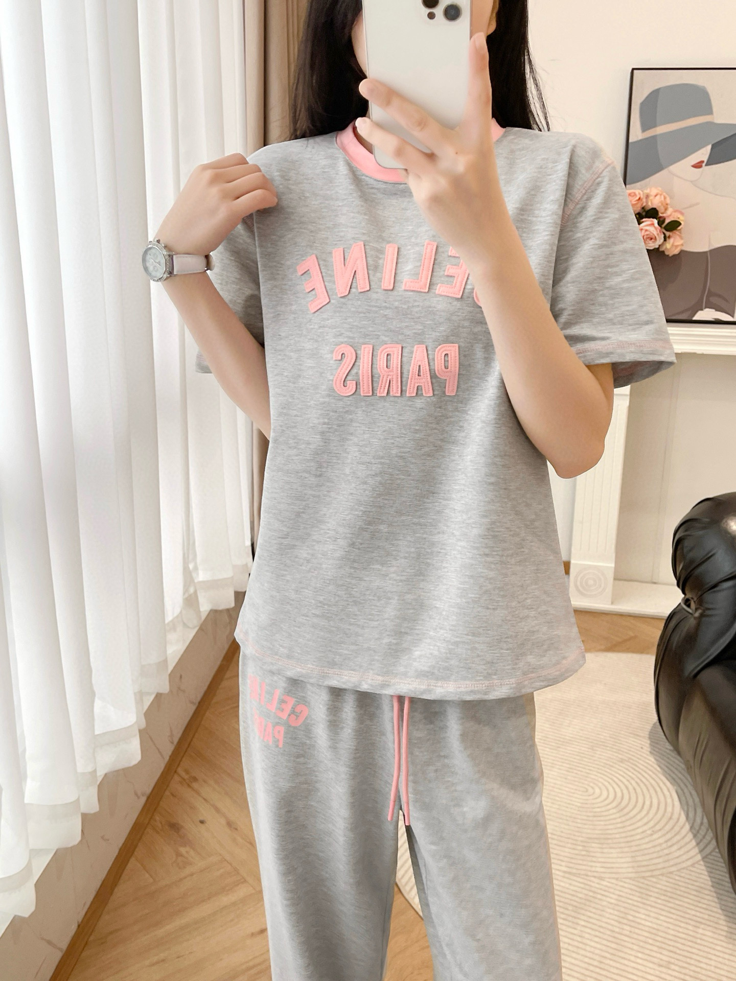 High-Quality Women’s Suit: Céline’s Big Cotton Suit with Heavy Embroidery, SMLXL Sizes. - 图片 3