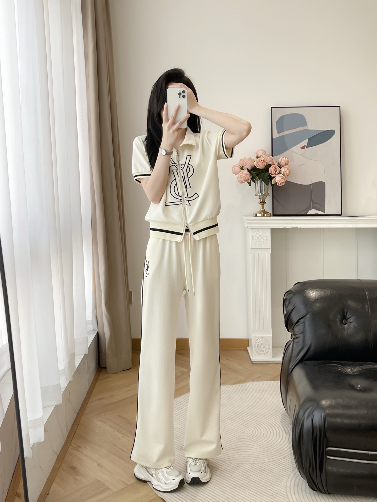 High-Quality Women’s Suit Support for Exchange, St. Roland’s Leisure Suit in Pure Cotton Embroidery. - 图片 1