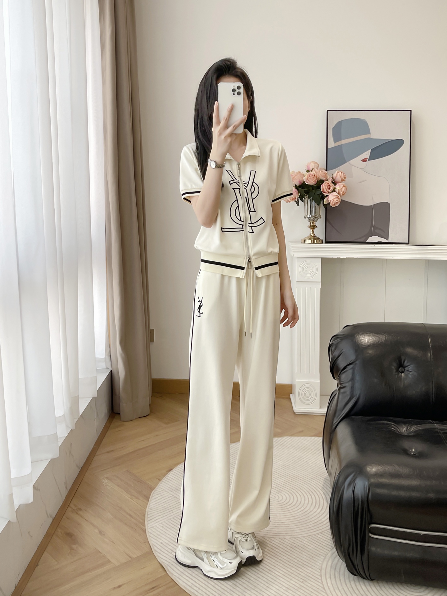 High-Quality Women’s Suit Support for Exchange, St. Roland’s Leisure Suit in Pure Cotton Embroidery. - 图片 5