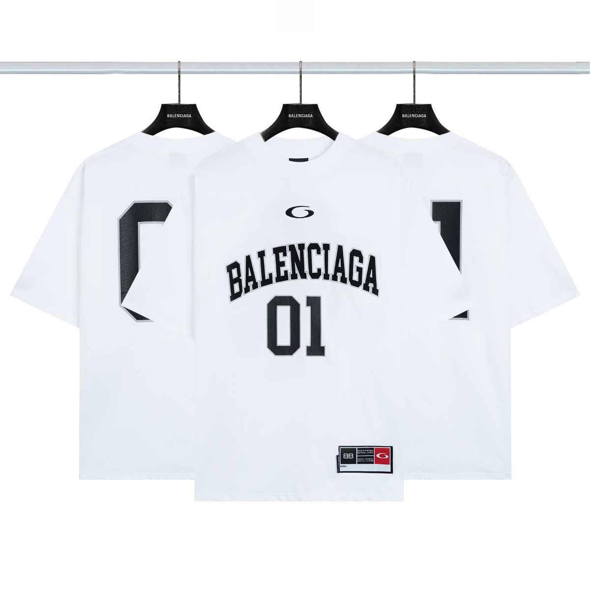 巴黎世家Balenciaga 球服01号短袖💰P100 颜色:白色