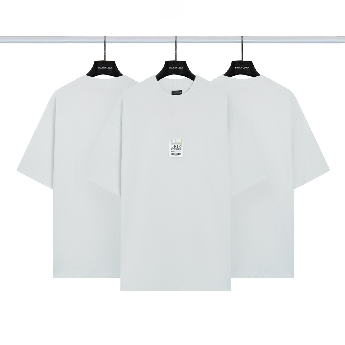 巴黎世家Balenciaga 520机场行李标签短袖💰P80 颜色:灰白