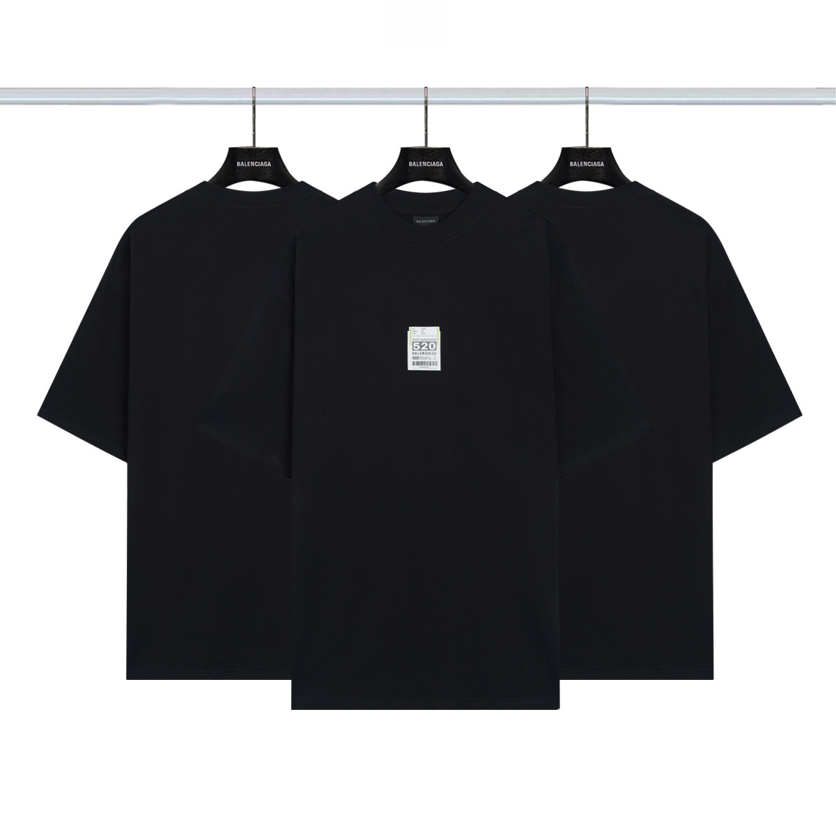 巴黎世家Balenciaga 520机场行李标签短袖💰P80 颜色:黑色