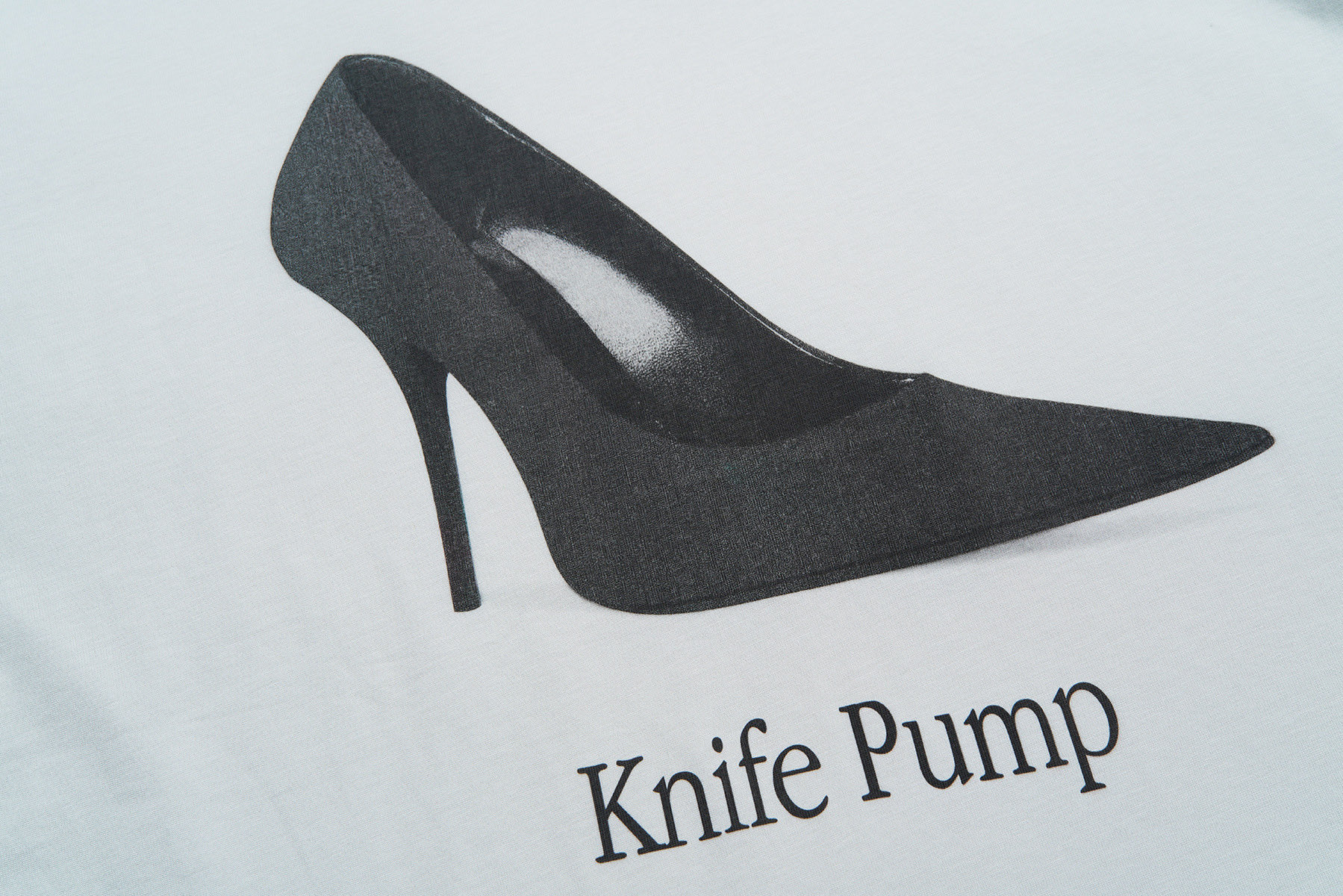 巴黎世家Balenciaga 高跟鞋knife pump短袖 灰白