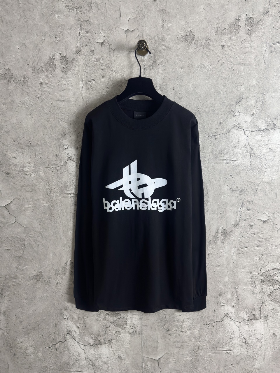 P90 Balenciaga fantasma delante y detrás estampado mangas largas Color: Negro Talla: Xs-L