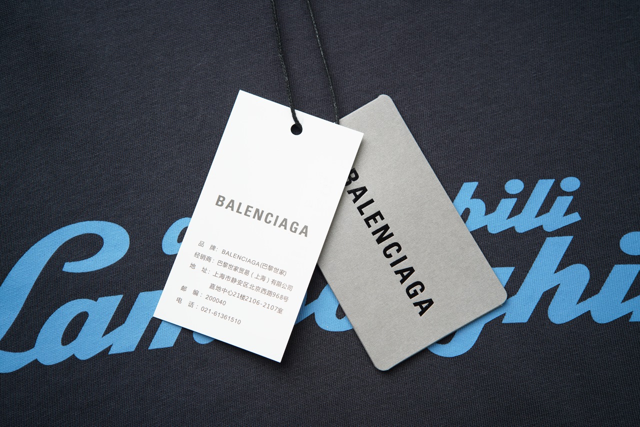 巴黎世家/Balenciaga x 兰博基尼短袖 黑色