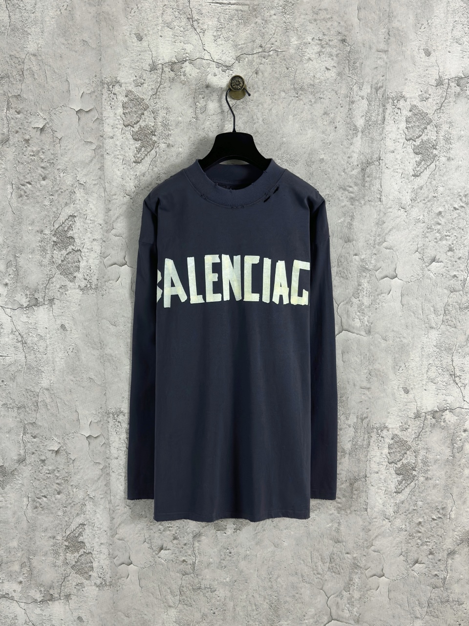 P110 Balenciaga Masking Tape Mangas Cortas Color: Negro Gris Talla: xs-l