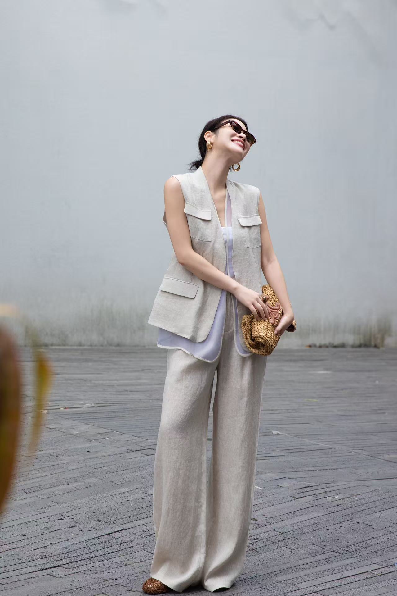 High-End Women’s Suit: Packaged, BC-Explosive, Very Cheap, Three-Packed Sets with Vests and Pants - 图片 7