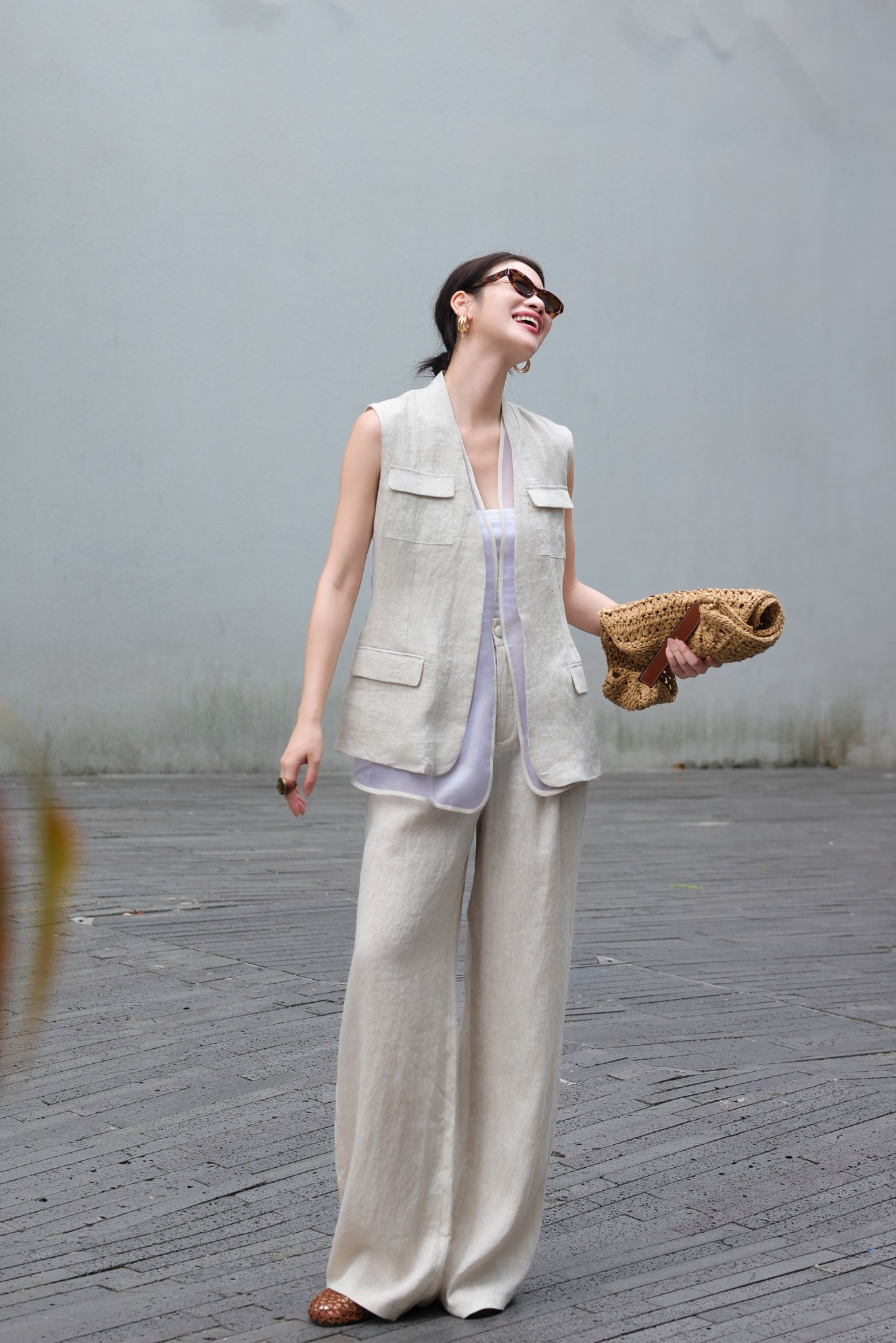 High-End Women’s Suit: Packaged, BC-Explosive, Very Cheap, Three-Packed Sets with Vests and Pants - 图片 8