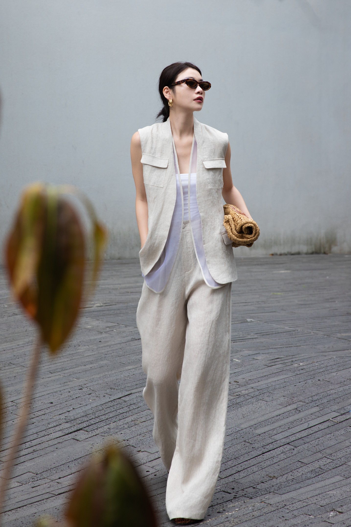 High-End Women’s Suit: Packaged, BC-Explosive, Very Cheap, Three-Packed Sets with Vests and Pants - 图片 9