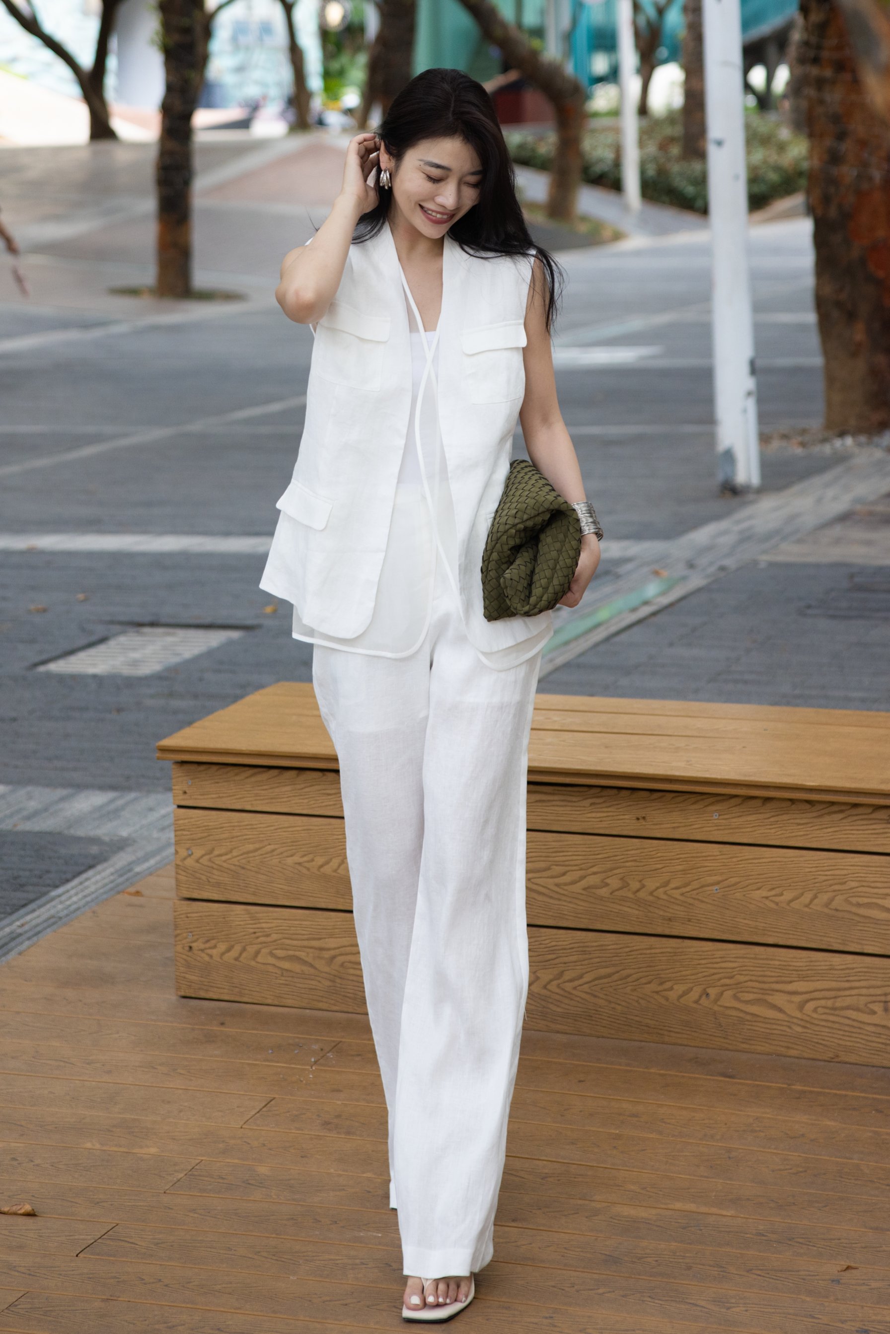 High-End Women’s Suit: Packaged, BC-Explosive, Very Cheap, Three-Packed Sets with Vests and Pants - 图片 5