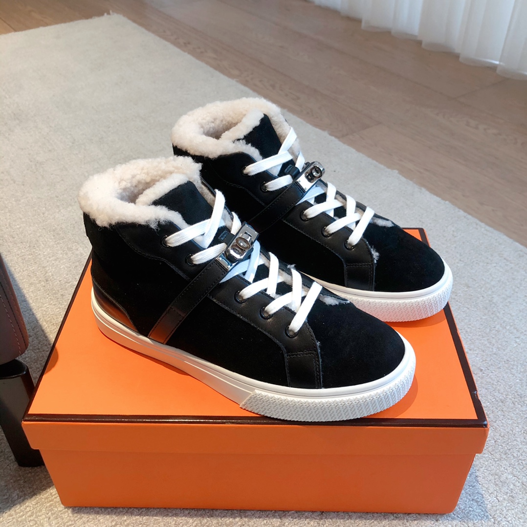 Hermes Schoenen Sportschoenen Unisex Wol Casual