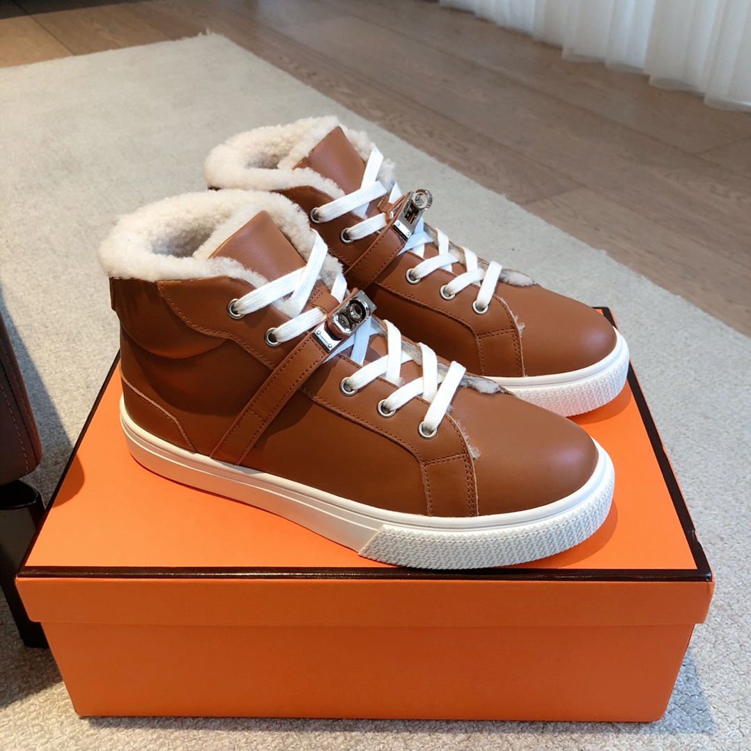 Hermes Schoenen Sportschoenen Unisex Wol Casual