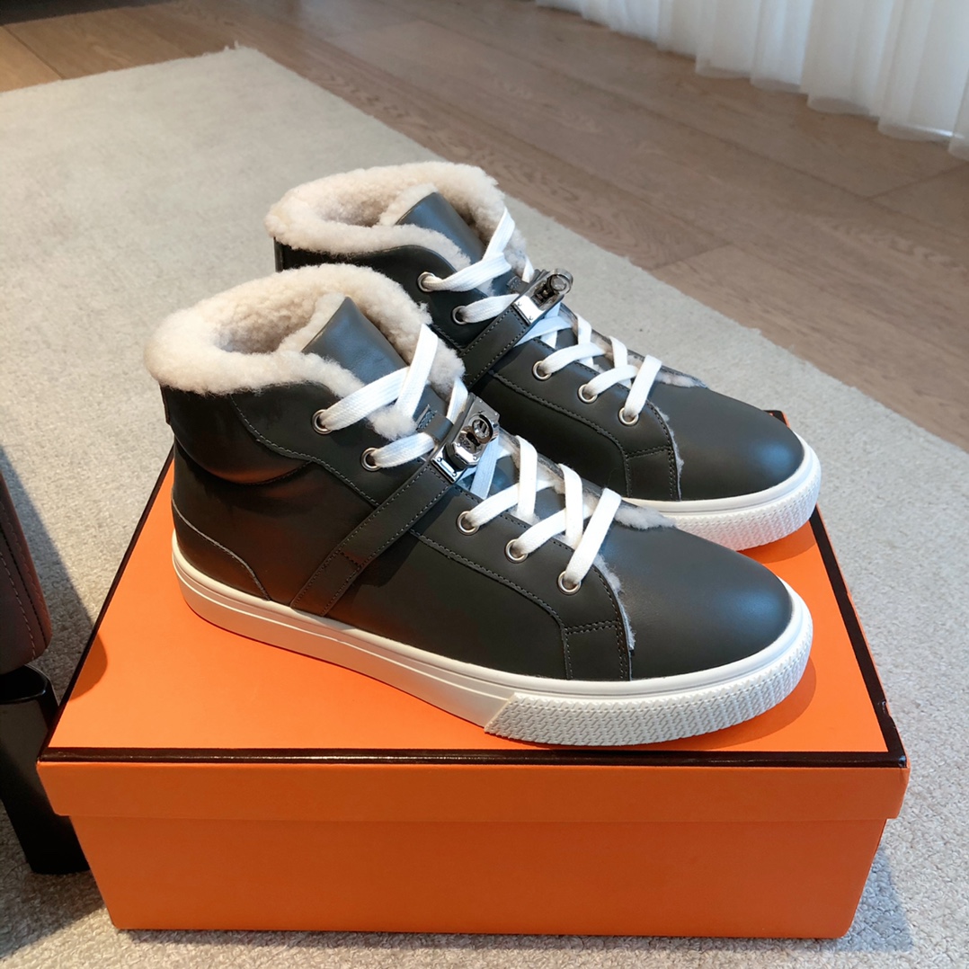 Hermes Schoenen Sportschoenen Unisex Wol Casual