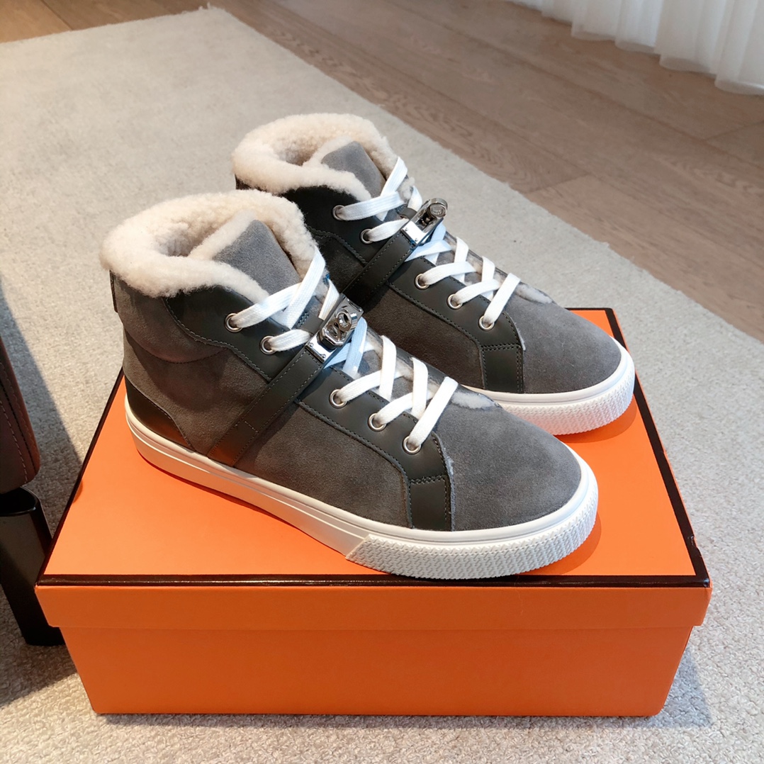 Hermes Schoenen Sportschoenen Kopieer AAA+
 Unisex Wol Casual