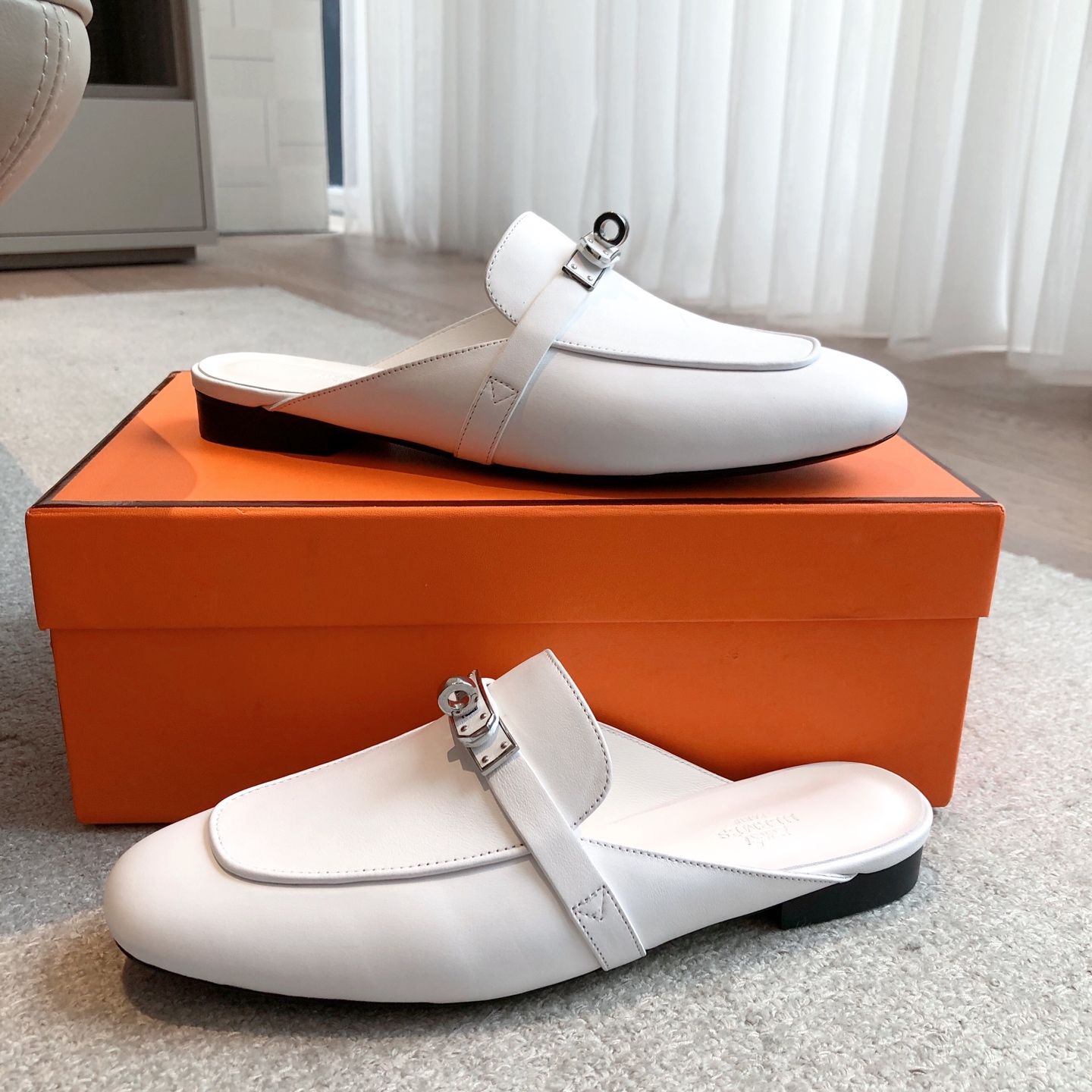 Hermès Eclair 2025 Women's Leather Mules - Stylish, Comfortable, and Breathable 9 i1741942572160 9794 0 7