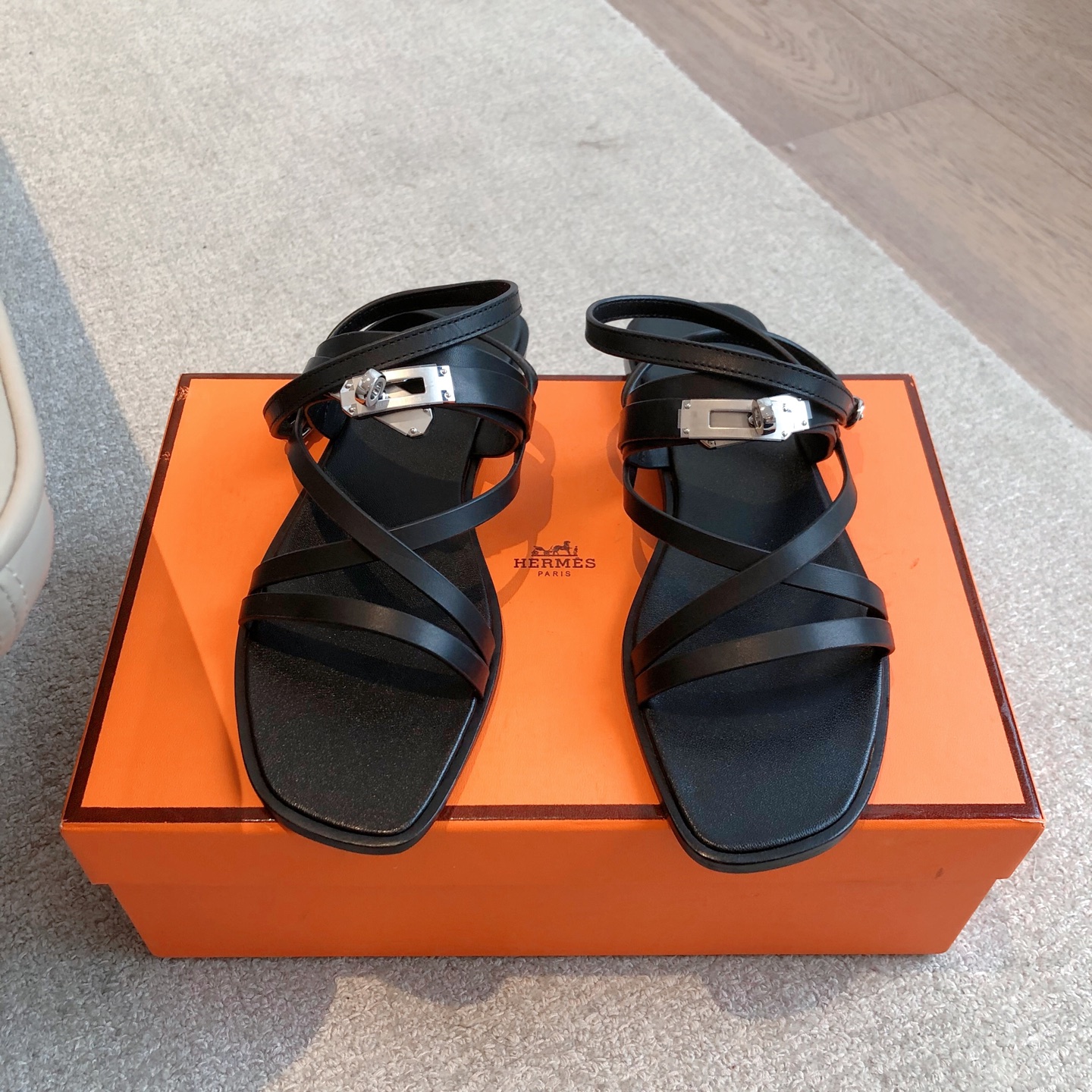 Hermès Éclair Sandals - New 2025 Color, Comfortable Leather with Ankle Strap 3 i1741943340385 2035 0 1