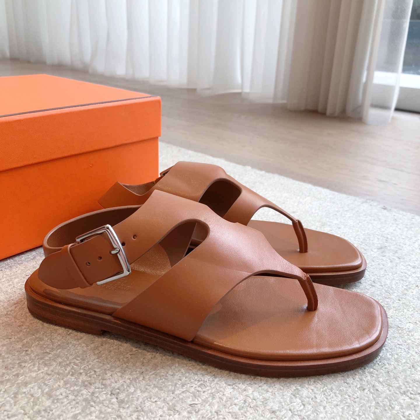 Hermes Eclair 2025 Women's Leather Thong Sandals - Comfortable & Stylish 4 i1743323117521 1307 0 2