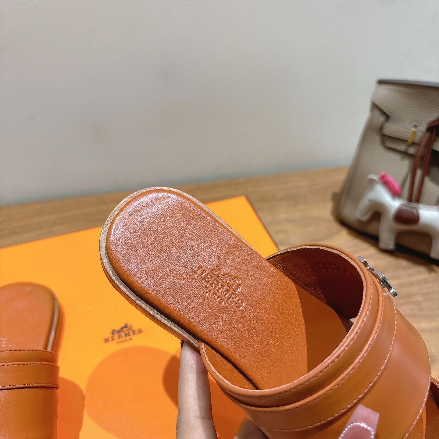 Hermes Oran Sandal: Leather Flat Slides with Signature H Cutout, Comfortable & Stylish 9 i1744461016489 4670 0 7