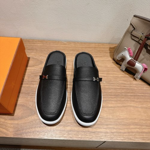 Hermes Men's Leather Mules: Comfortable, Lightweight, Stylish Footwear