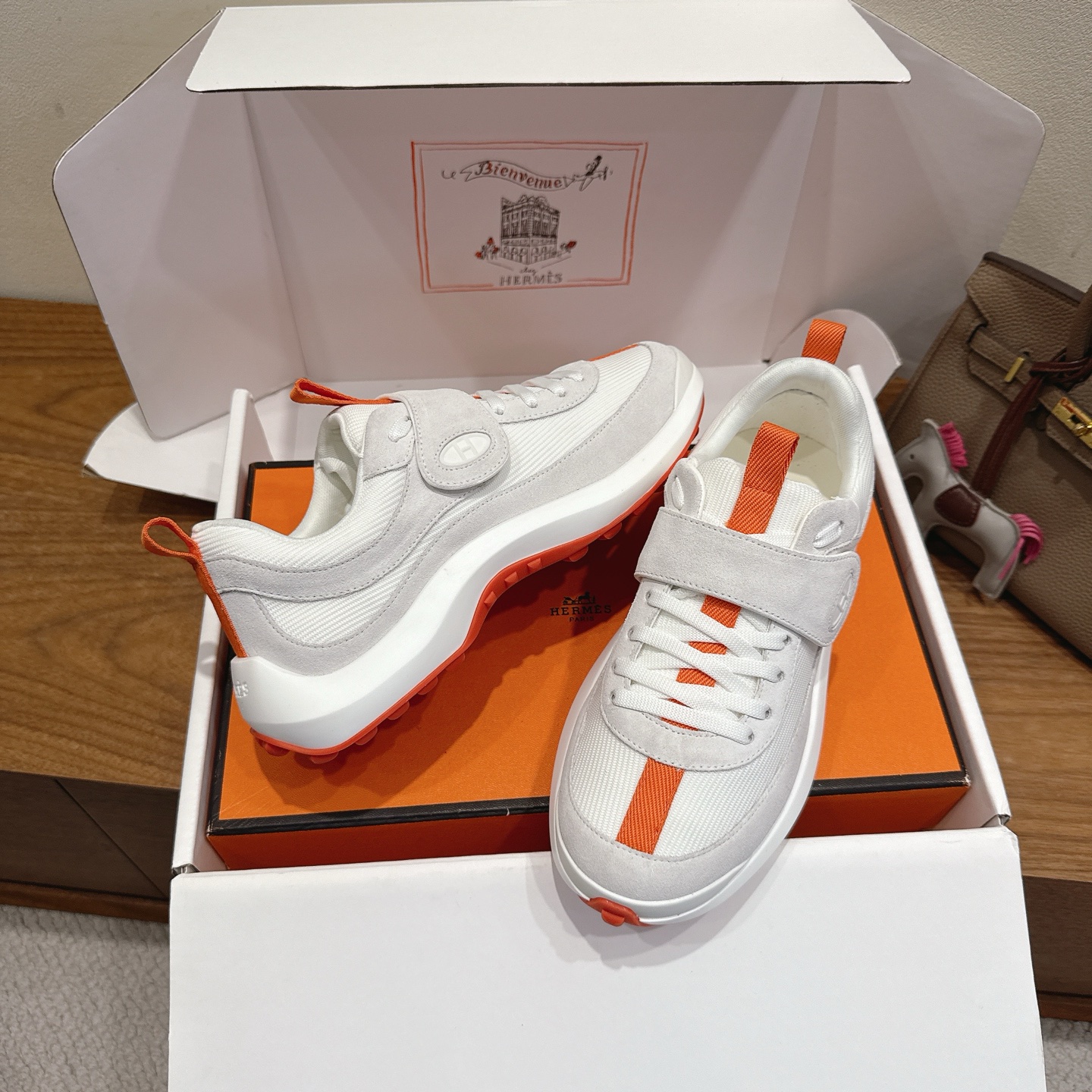 Hermès Dames Sneakers - Stijlvol, Comfortabel & Retro Design - Maat 35-44