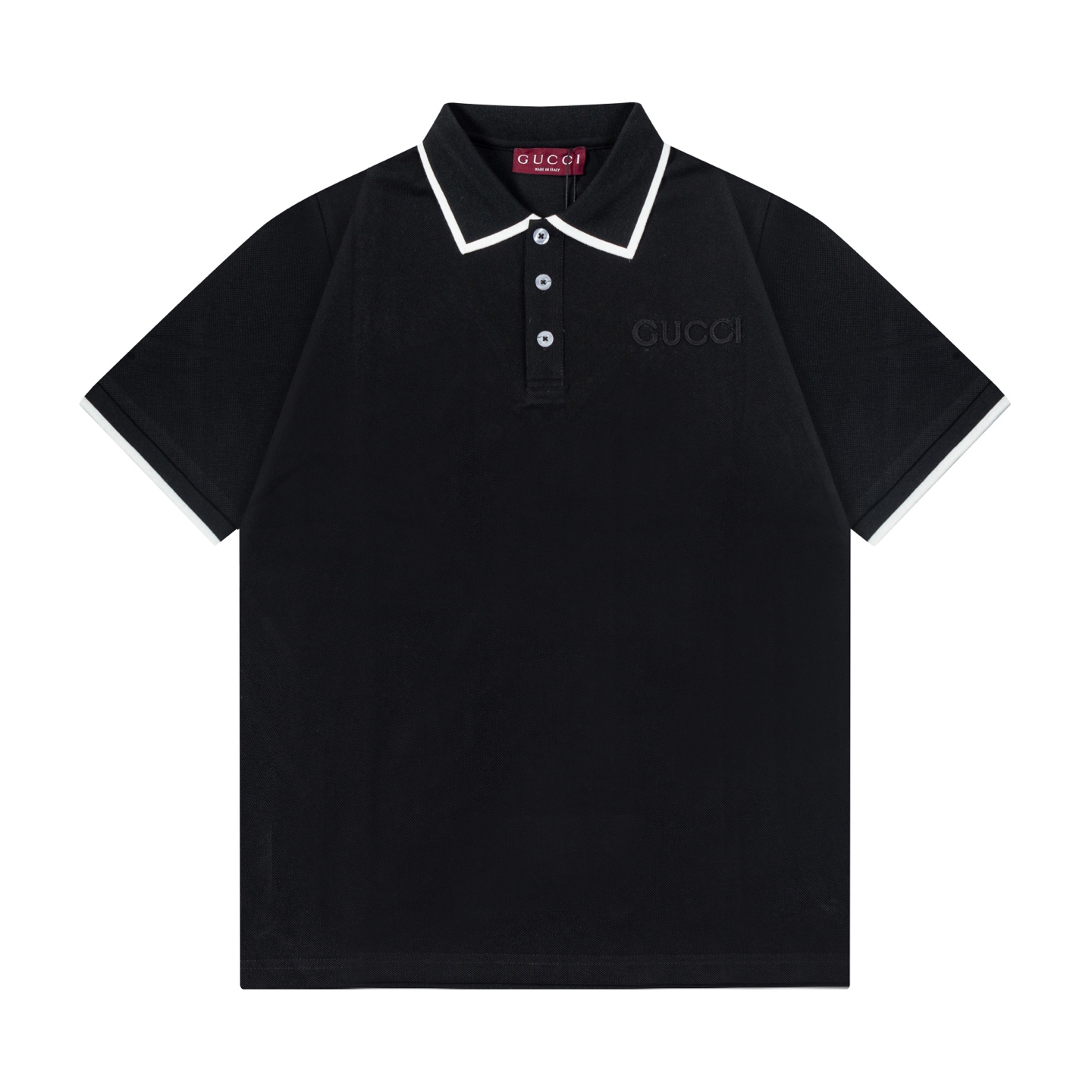 Gucci 2025 nuevo estilo, lujo ligero, estilo simple, cuello de punto plano de colores combinados, logotipo bordado con …