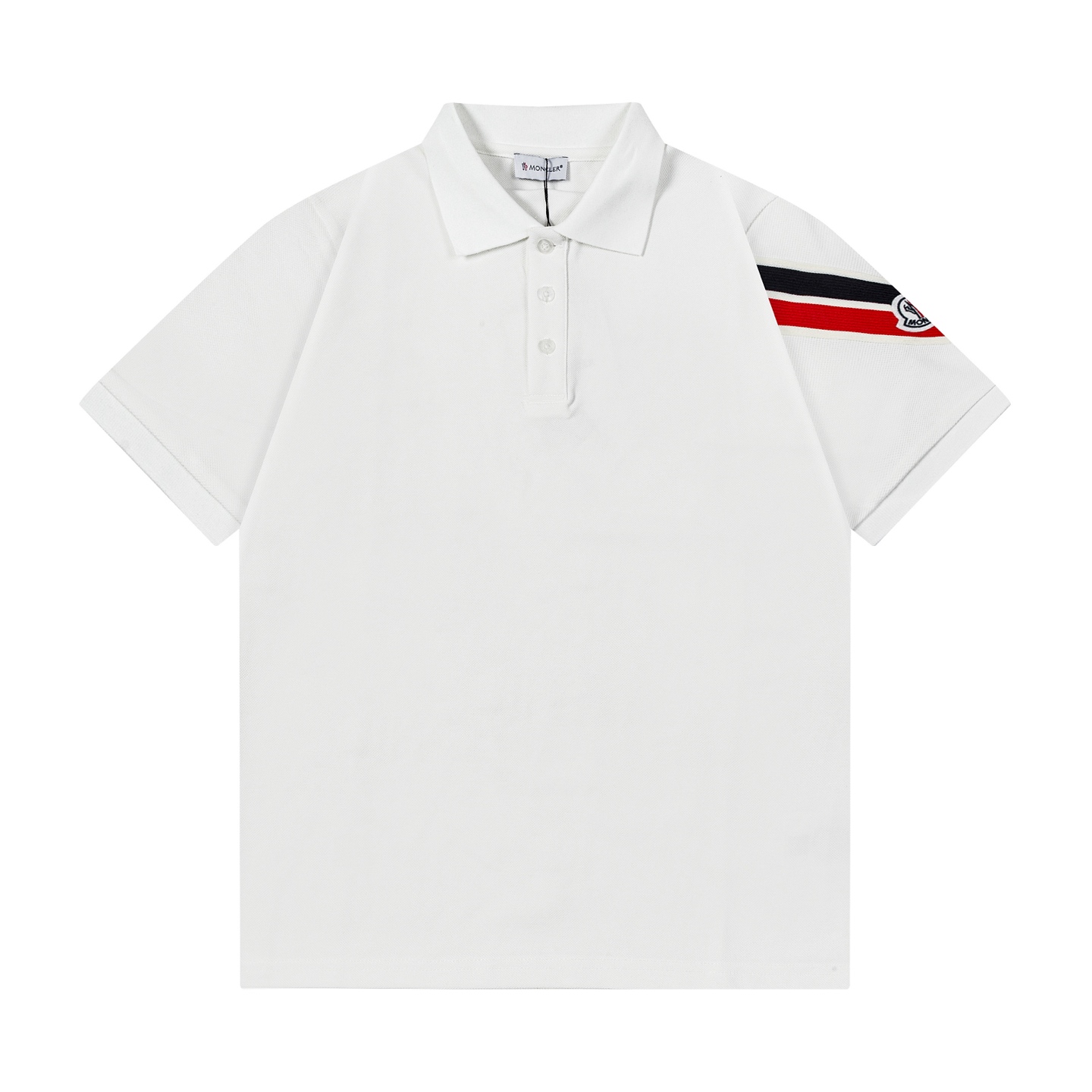 Moncler 蒙口 2025 nueva colección lujo ligero estilo simple cinta de contraste cosida logo de manga personalizado unisex …
