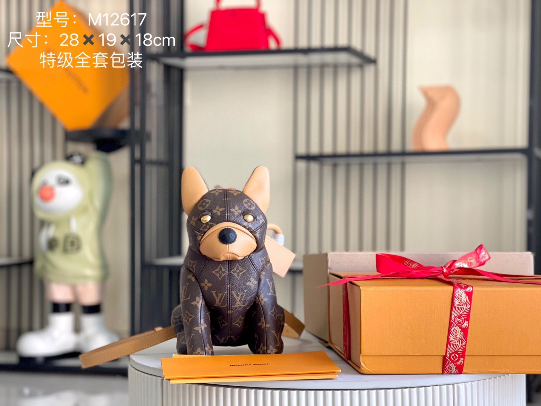 Louis Vuitton French Bulldog Bag M12617 - Leather, Top Quality, Full Set