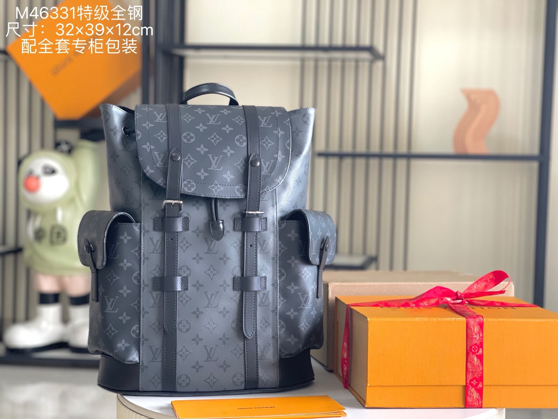 NO:341024,(163 chips) Super-grade full-set packaging, Super-grade all-steel hardware, original leather] M46331 leather is an authentic OEM factory Italian A-grade leather (excellent genuine): the so-called super-grade genuine.  It is a complete package with quality, hardware, fabric, handmade, oily edges, A-level production, shooting pictures are consistent with the product, and the pictures are included. Size: 32x39x12CM, LV special version, louis vuitton19860909（163 芯片）特级配全套包装 特级全钢五金 原厂皮】M46331 皮料是正品代工厂意大利A级皮料（特级正品）:所谓的特级正品．是在于品质、五金、面料、手工、油边、A级出品、拍摄图跟产品一致丶配图上的全套包装.尺寸:32x39x12CM,LV特级版本,louis vuitton,Bag