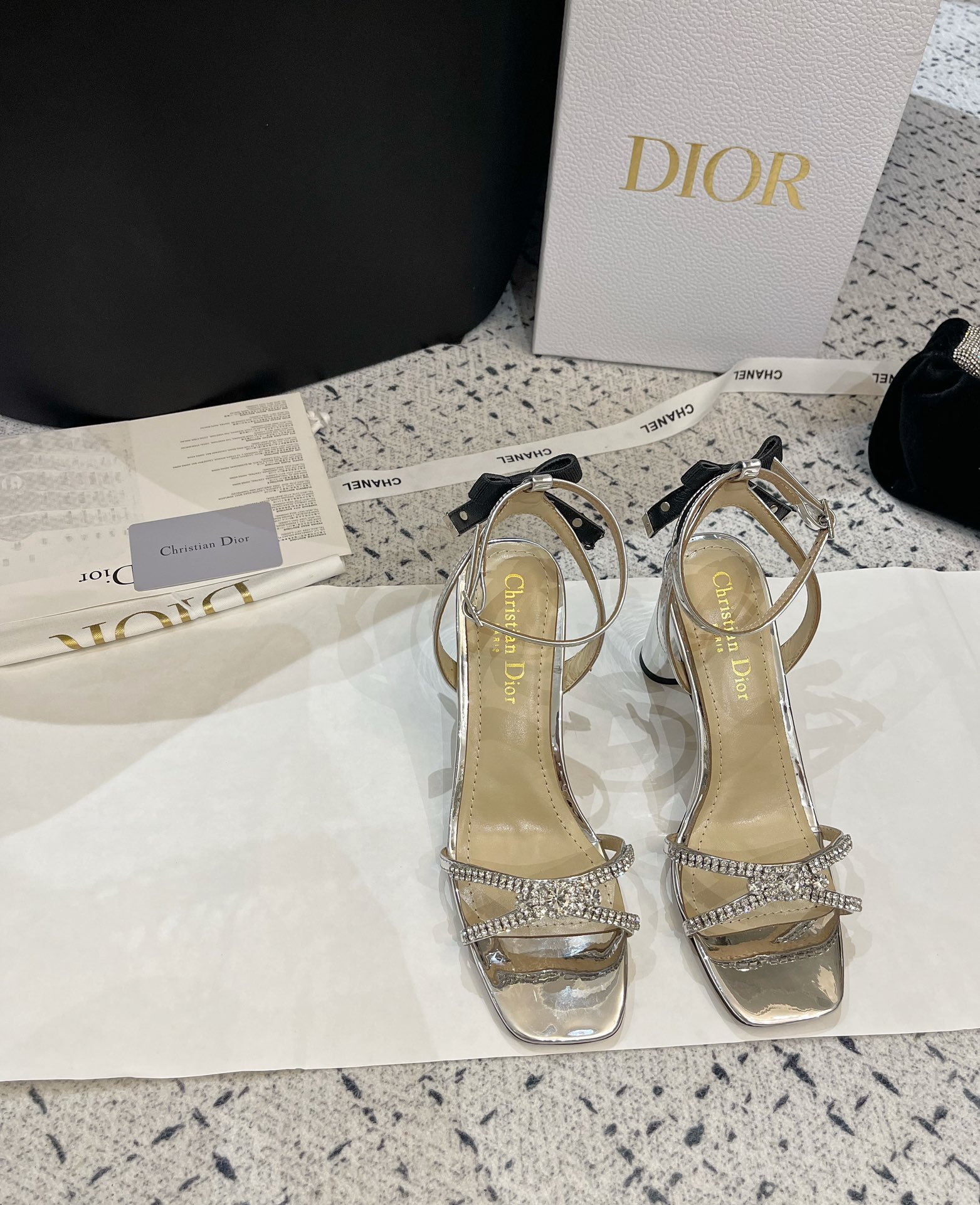 Dior Shoes Sandals Genuine Leather Sheepskin Summer Collection Fashion