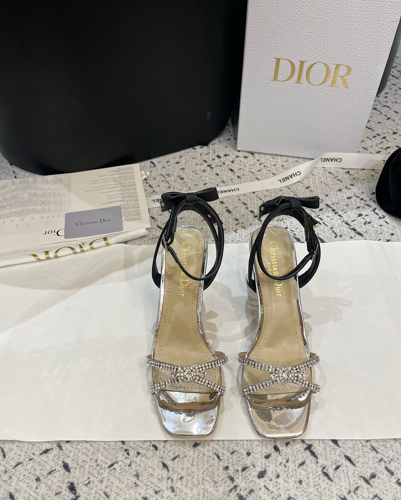 Dior Shoes Sandals Genuine Leather Sheepskin Summer Collection Fashion