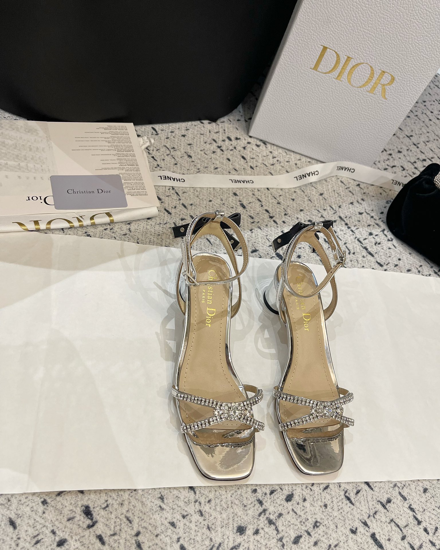 Dior Shoes Sandals Genuine Leather Sheepskin Summer Collection Fashion
