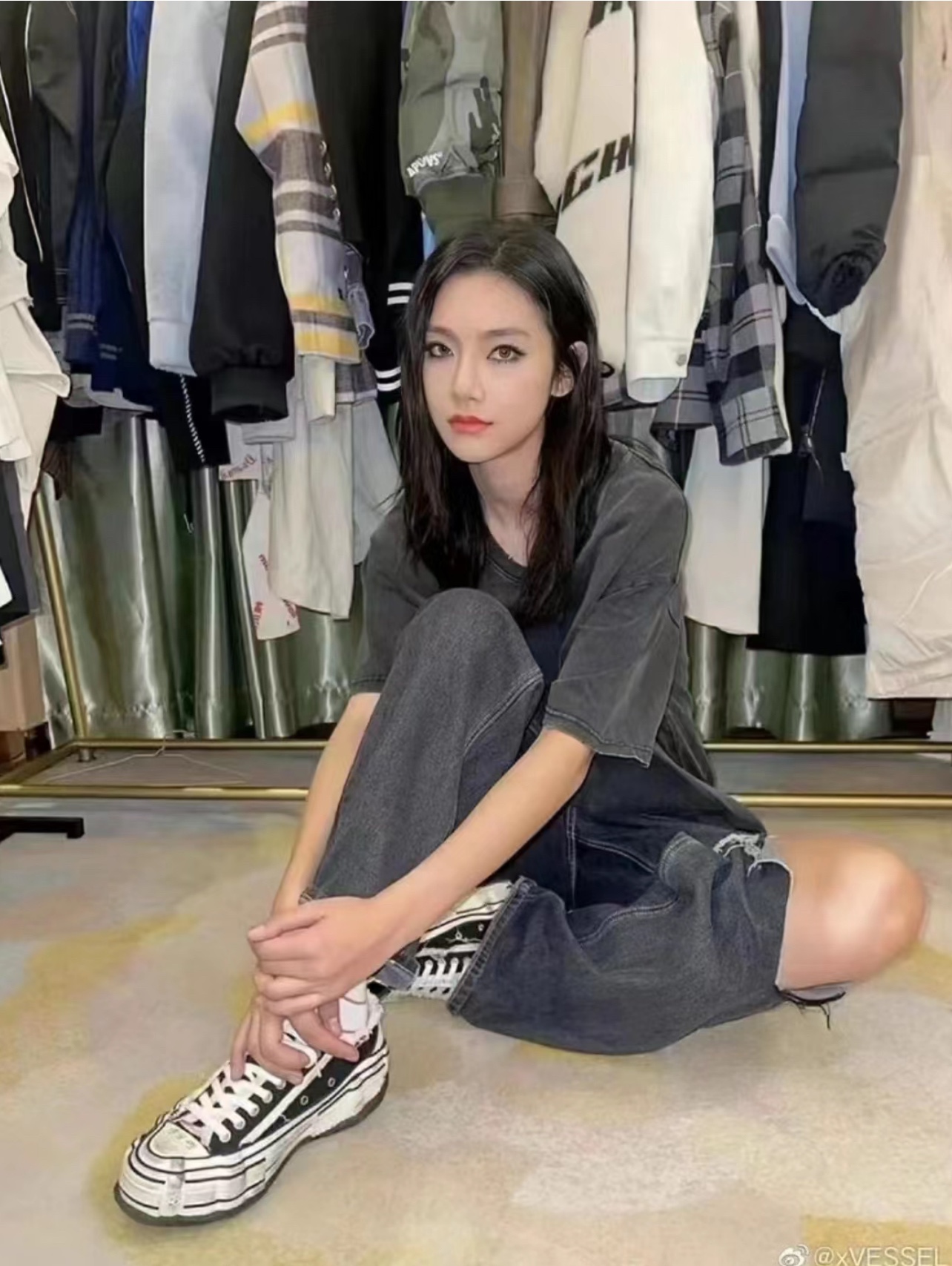 NO:164546,Foot pictures, casual shoes/sports shoes, sneakers19860909上脚图,休闲鞋/运动鞋,sneakers,Women's Shoes