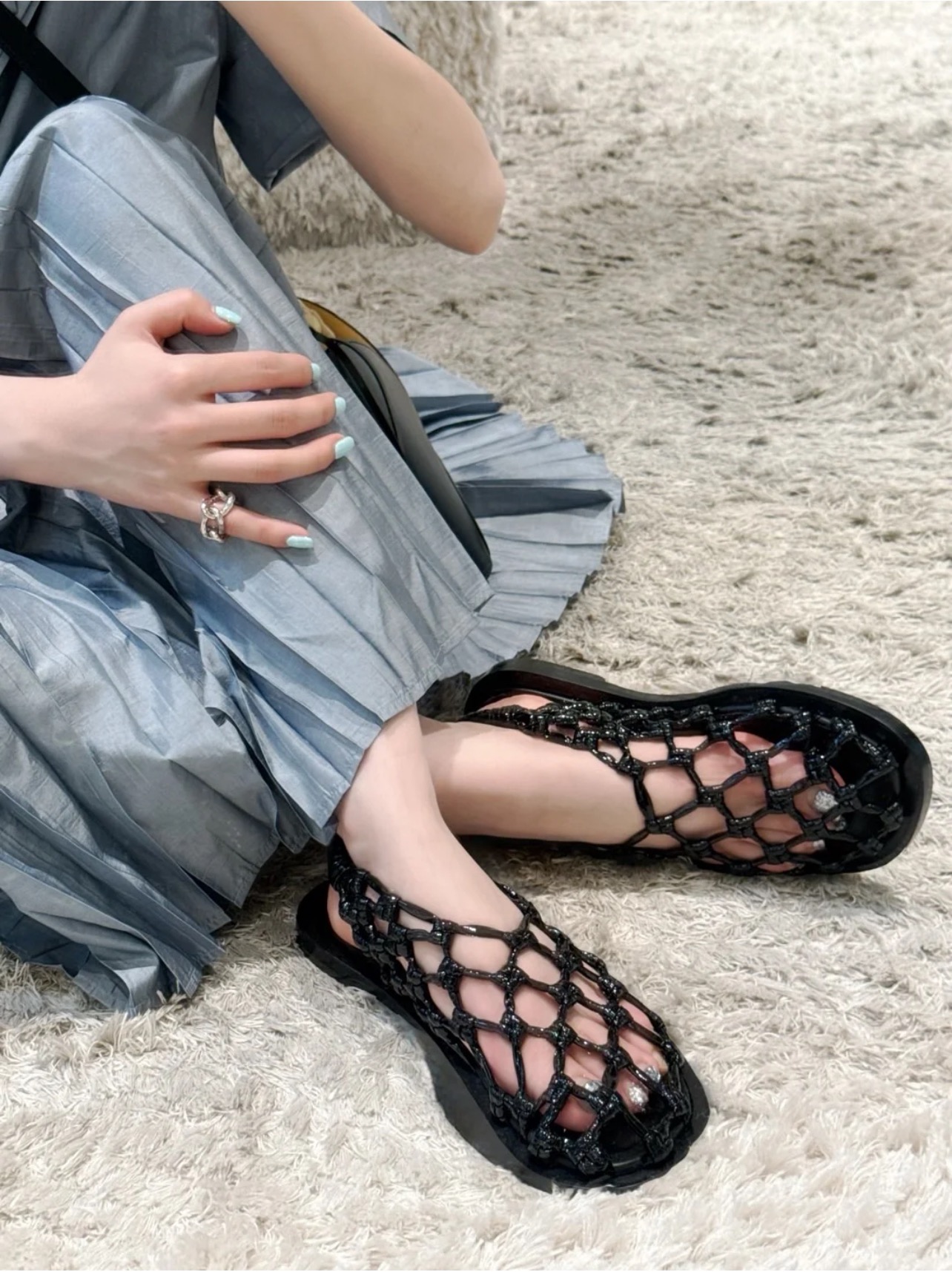 NO:266107,Pictures of feet, sandals, sandals19860909上脚图,凉鞋,sandals,Women's Shoes