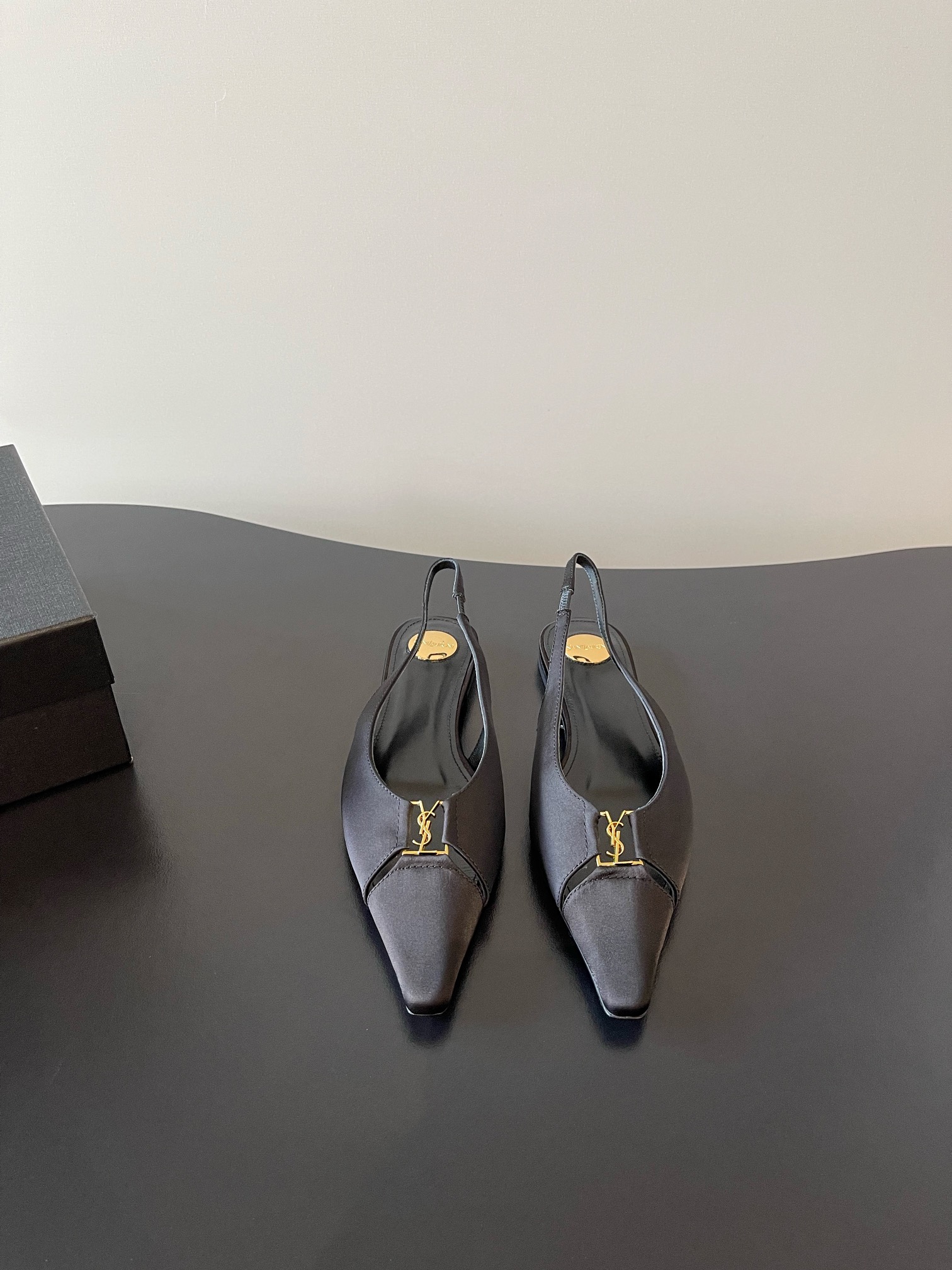 720YSL Shoes: Elegant Imported Silk and Sheepskin with Real Bottom – 35-39 Sizes (40 Available)