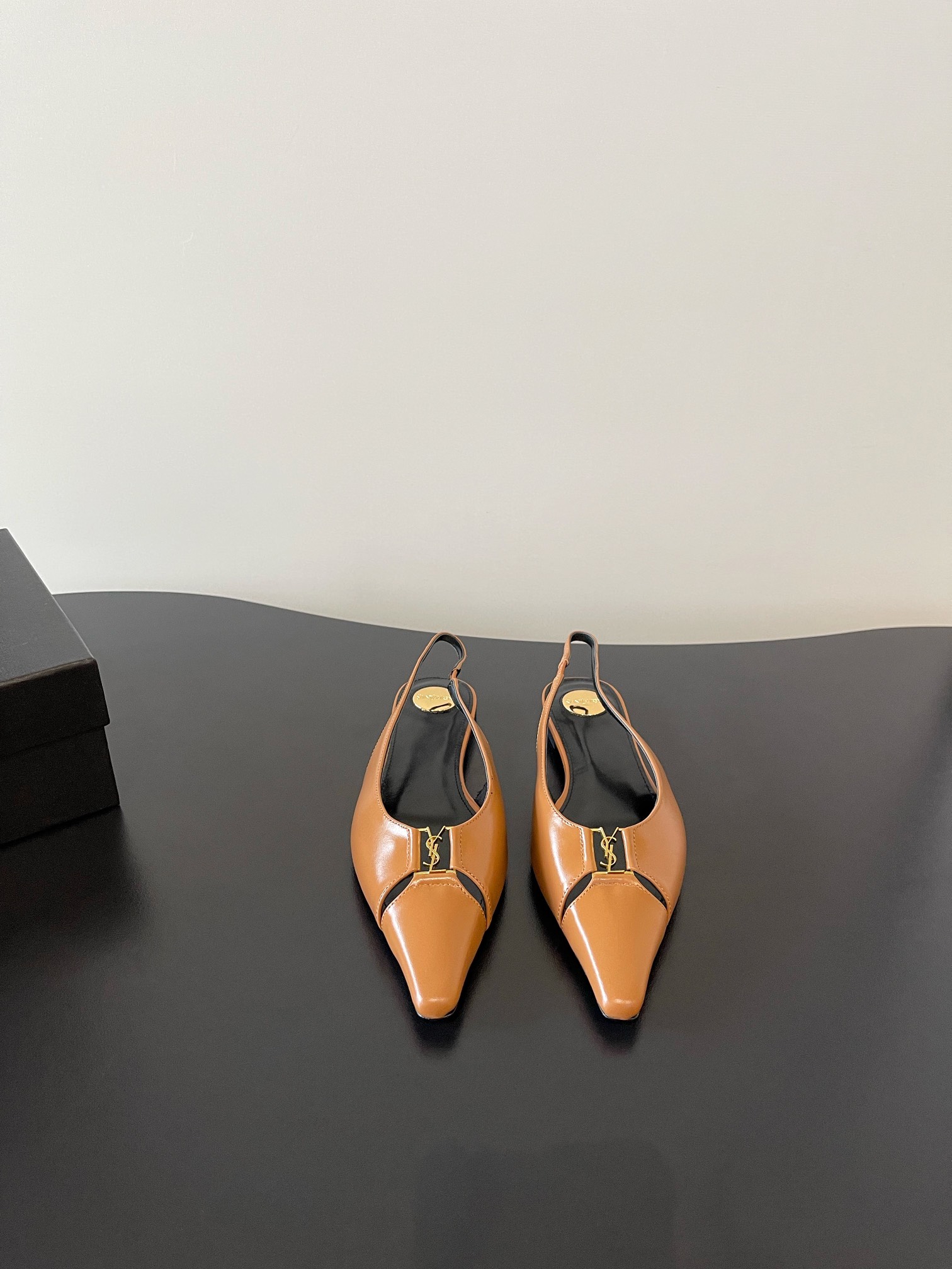 “720YSL S. Roland Logo Shoes: Imported Silk, Sheep Skin, Real Skin, Elegant Fashion Styles” - 图片 1