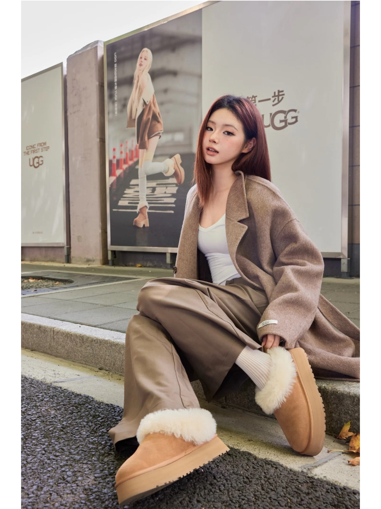 NO:593044,Upper foot picture, snow boots, boots19860909上脚图,雪地靴,boots,Women's Shoes