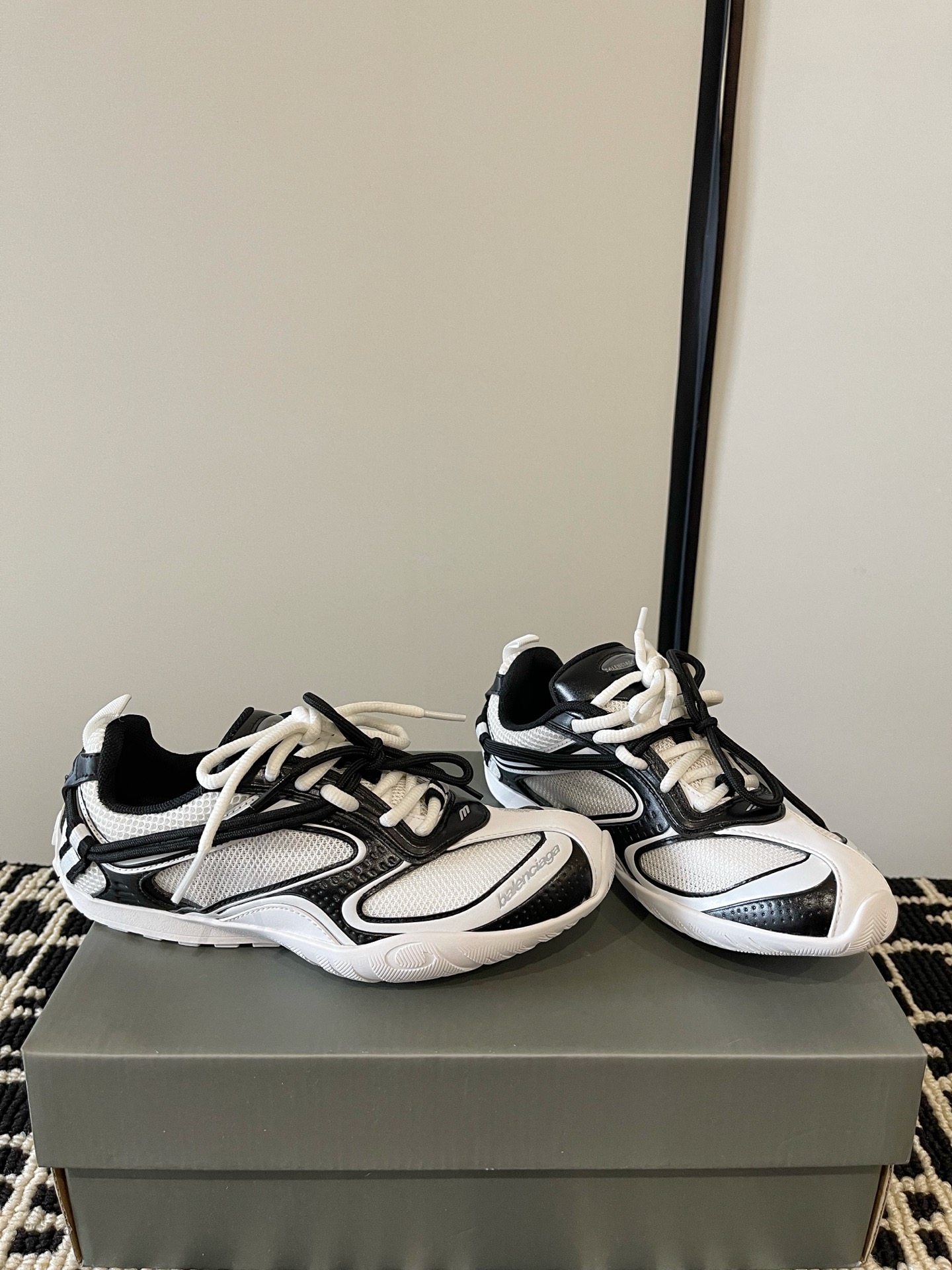 Balenciaga Dual Lace Retro Sneakers