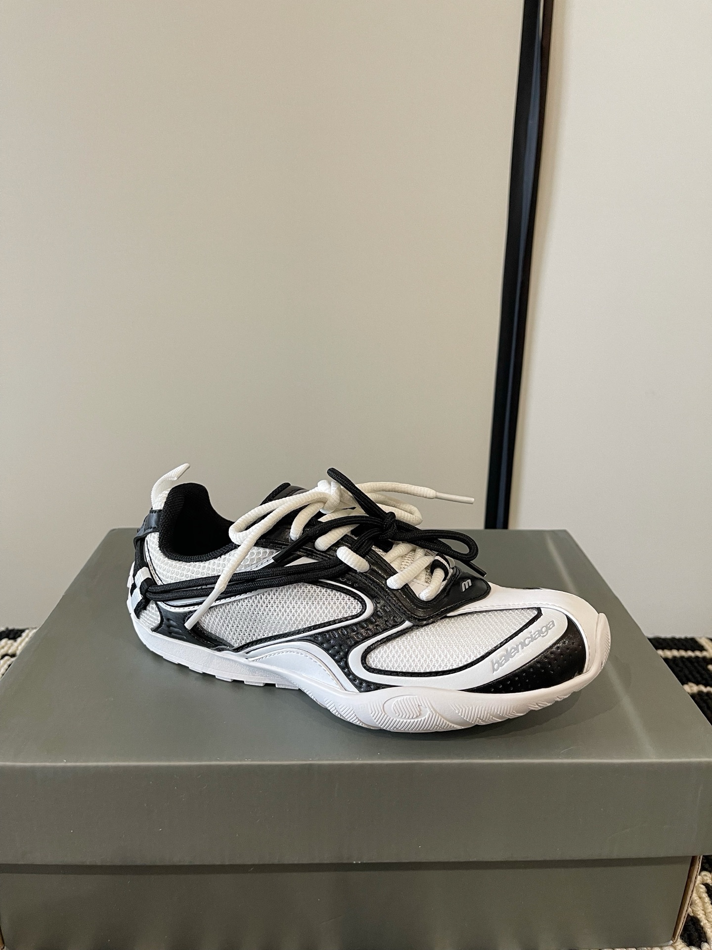 Balenciaga Dual Lace Retro Sneakers