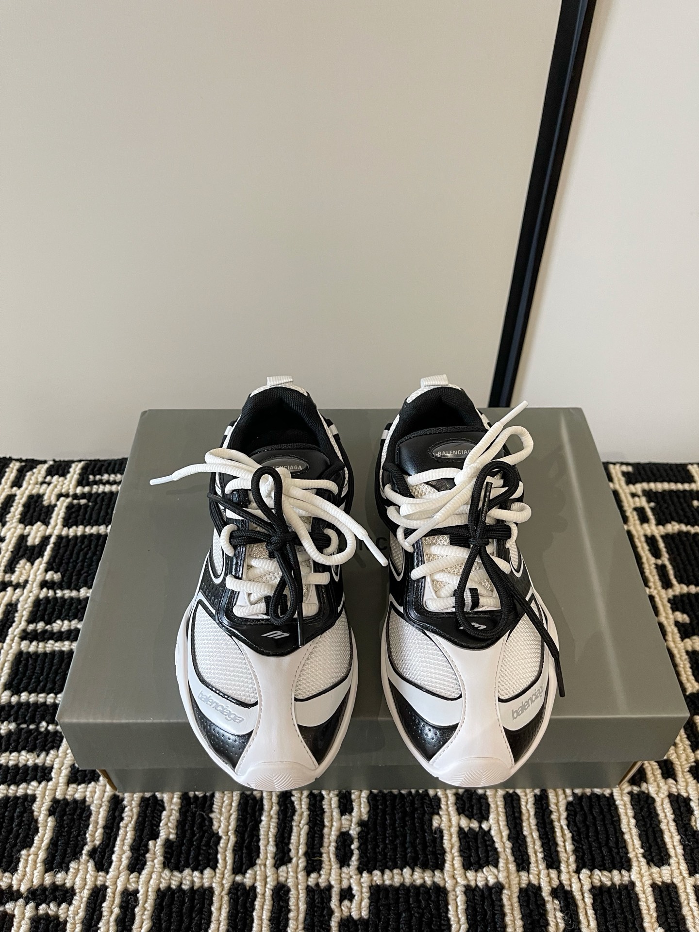 Balenciaga Dual Lace Retro Sneakers