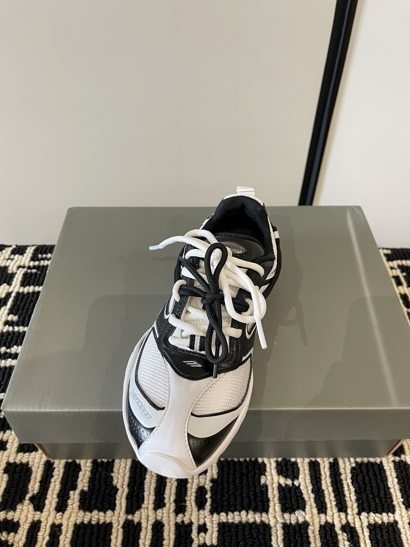 Balenciaga Dual Lace Retro Sneakers