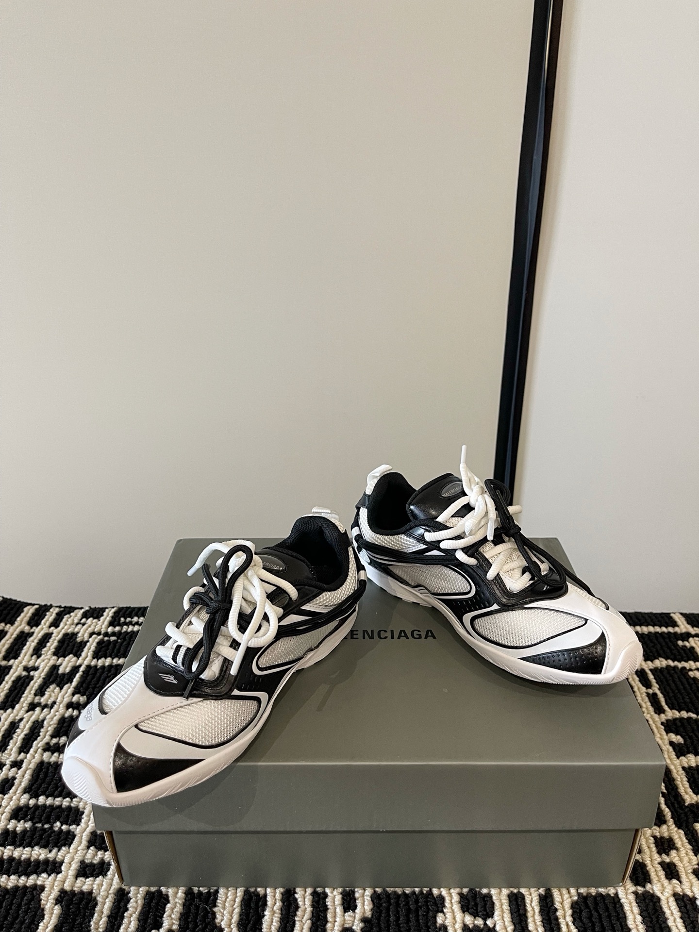 Balenciaga Dual Lace Retro Sneakers