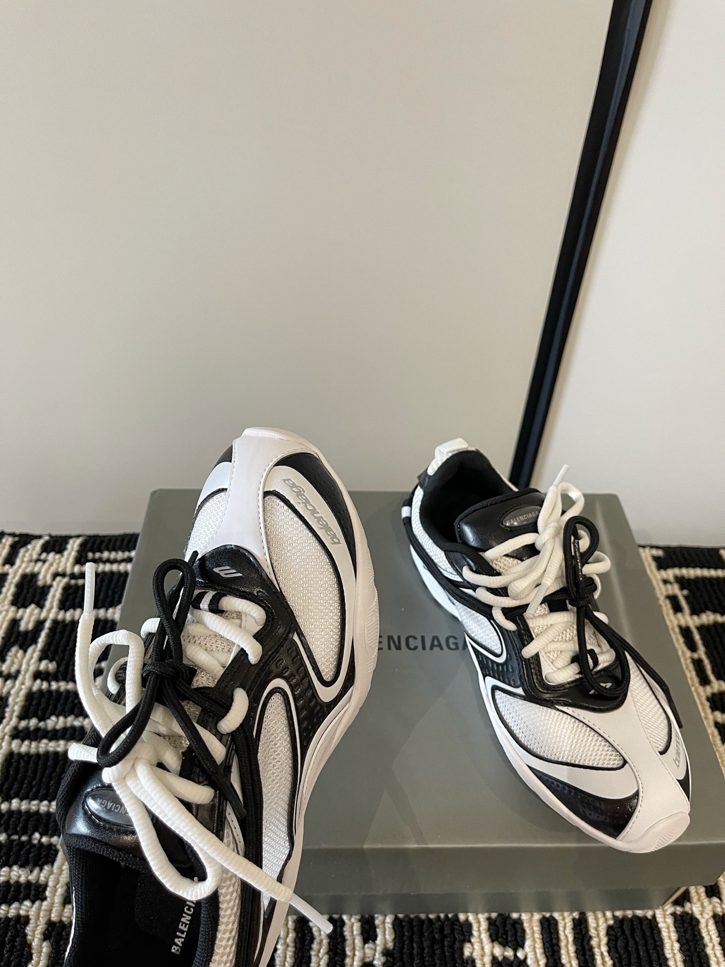 Balenciaga Dual Lace Retro Sneakers