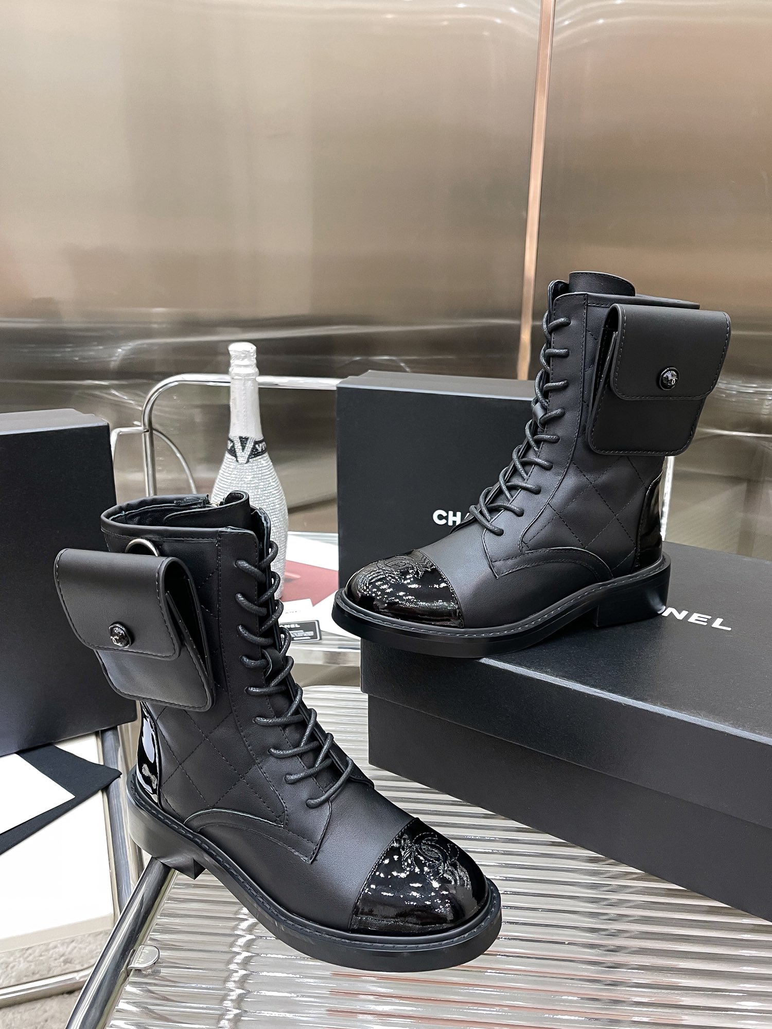 Chanel Martin Boots Highest quality replica
 Calfskin Cowhide Sheepskin Fall/Winter Collection