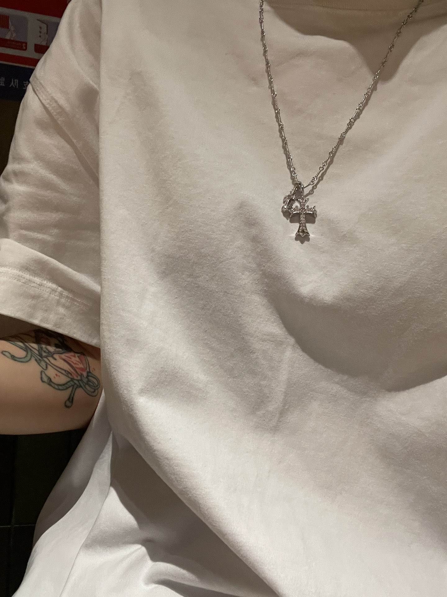 Chrome Hearts 𝐂𝐡𝐫𝐨𝐦𝐞 𝐡𝐞𝐚𝐫𝐭𝐬克罗心 镀18K白双十字架粉钻项链 材质925采用真空电镀保色时间持久 版本 18k对版字印 镶嵌方法都一致